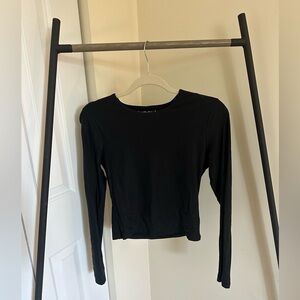 Abercrombie & Fitch M Double Lined Soft Black Long Sleeve